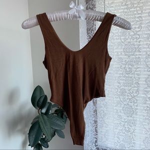 RE ONA Scoop Neck Tank Bodysuit